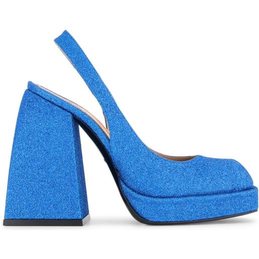 Nodaleto pumps con tacco largo - blu