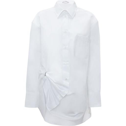 JW Anderson camicia oversize con occhielli - bianco