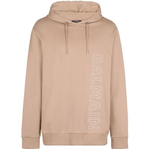 Balmain felpa con cappuccio - toni neutri