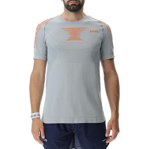 Uyn padel series smash short sleeve t-shirt grigio s uomo