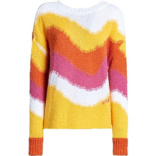 Marni maglione con design color-block - bianco