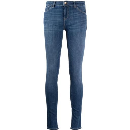 Emporio Armani jeans con ricamo - blu