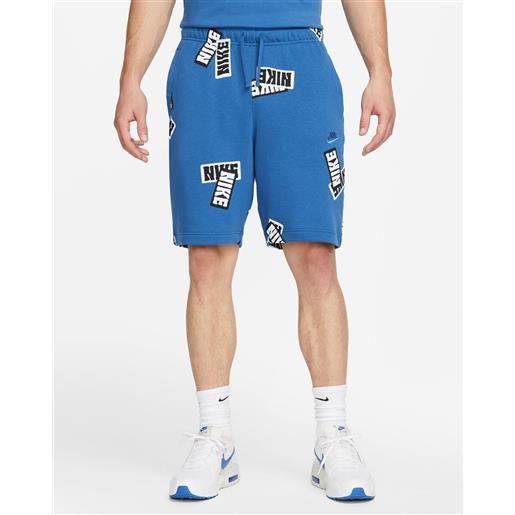 Pantaloncini shorts uomo nike blu sportswear sport essentials+ tasche senza zip dm6887-407