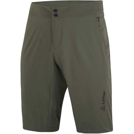 Loeffler grav-e assl shorts verde 46 / regular uomo