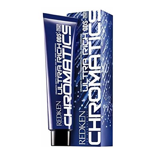 Redken chromatics ultra rich - tintura permanente per capelli, n. 6ab/6.1, colore: blu cenere, 63 ml