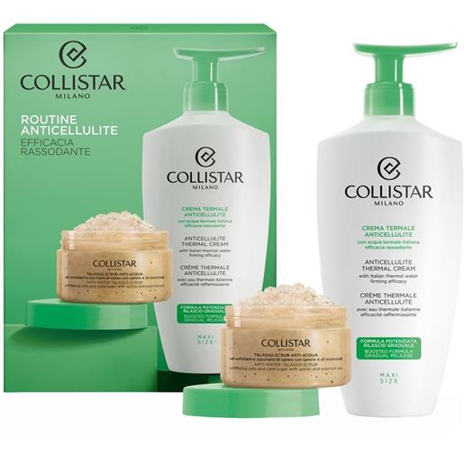 Collistar - routine anticellulite - crema termale anticellulite 400 ml + talasso-scrub anti-acqua 150 ml