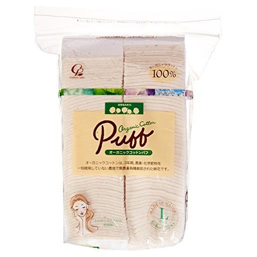 Cotton labo organic cotton puff size l (120pc) (japan import)