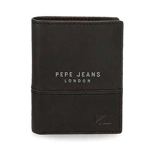 Pepe Jeans kingdom, nero, talla única, portafoglio verticale