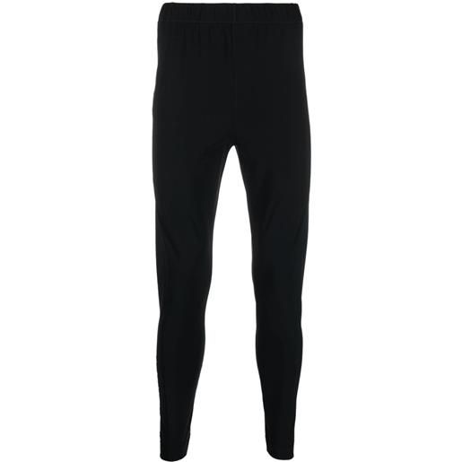 Moncler Grenoble pantaloni sportivi skinny con stampa - nero