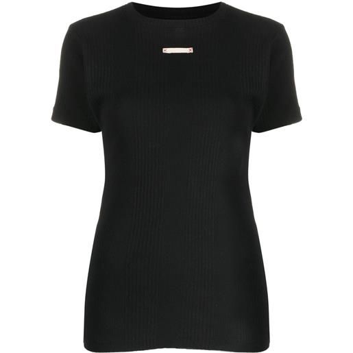 Maison Margiela t-shirt con applicazione - nero