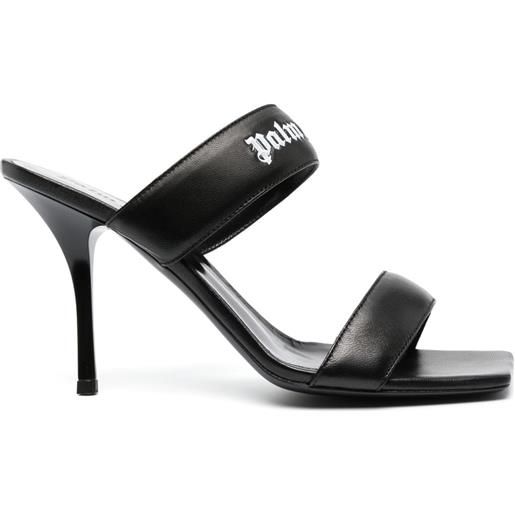 Palm Angels sandali con stampa 105mm - nero