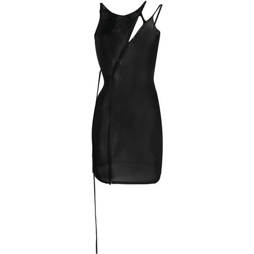 Ottolinger abito corto con design cut-out - nero