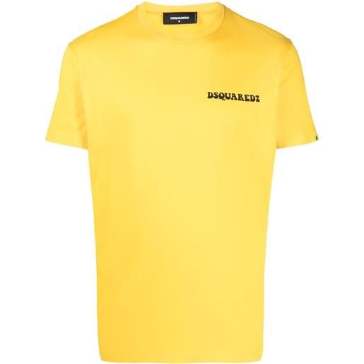 Dsquared2 t-shirt con stampa - giallo
