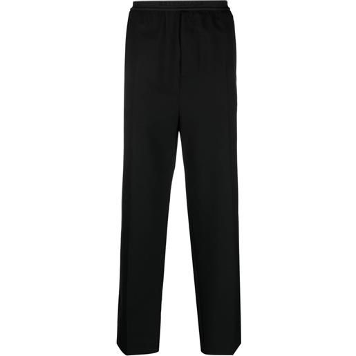 Balenciaga pantaloni sportivi con banda logo - nero