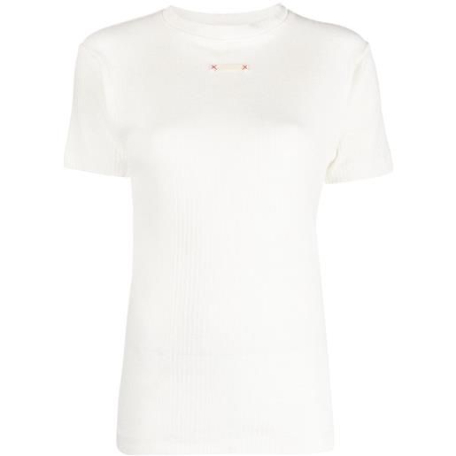 Maison Margiela t-shirt con applicazione - bianco