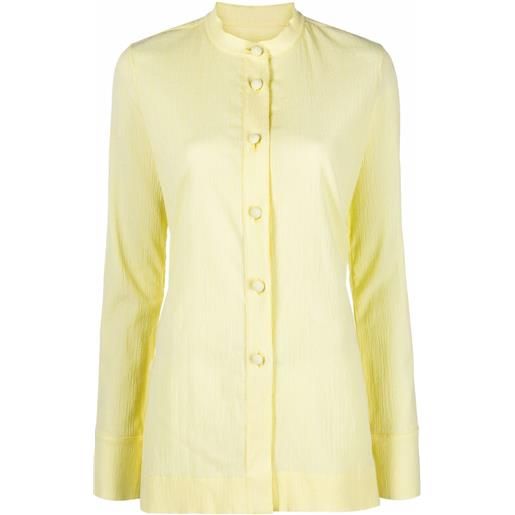 Jil Sander camicia con bottoni - giallo