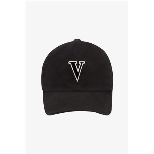 VOGUE Collection cappellino vogue nero con patch in velluto