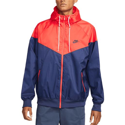 Nike giacca a vento da uomo con cappuccio windrunner blu