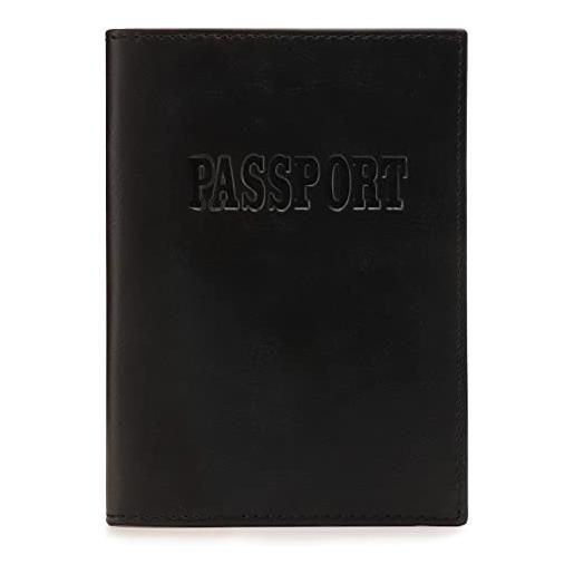 Stouchi Portafoglio da viaggio con porta passaporto