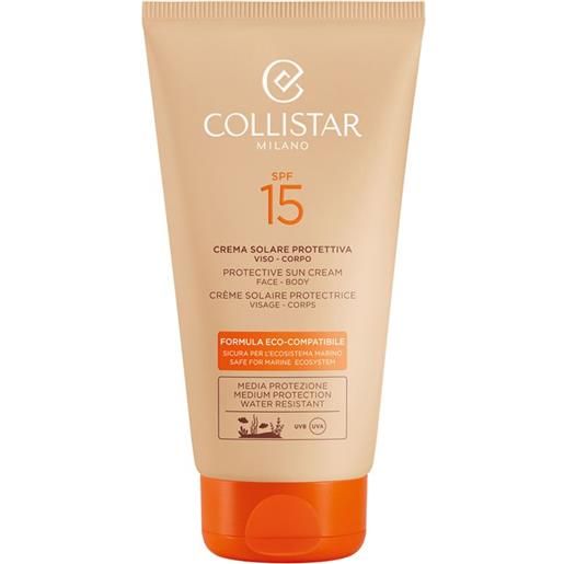 Collistar crema solare protettiva viso-corpo spf 15 formula eco-compatibile 150 ml