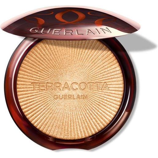 Guerlain terracotta luminizer la poudre illuminante - 96% di ingredienti di origine naturale - luminosità scintillante e dorata 01 - warm gold