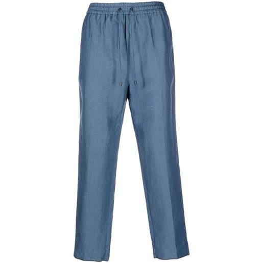 ETRO pantaloni crop con coulisse - blu