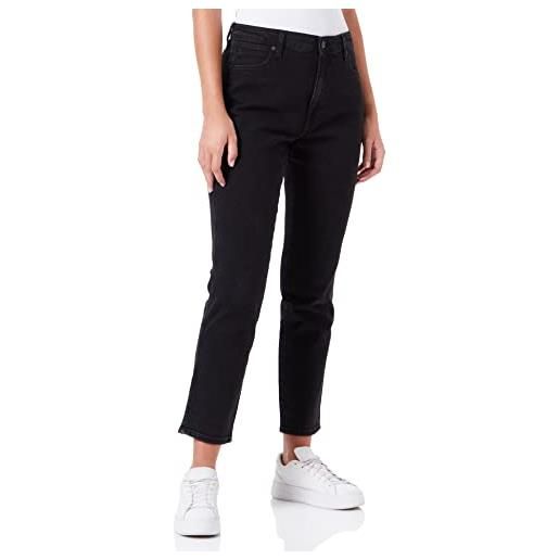 Wrangler retro skinny pantaloni, easy black, 31w x 34l donna