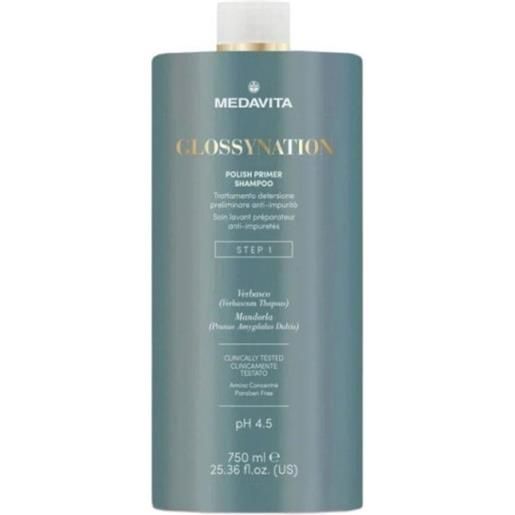 Medavita glossynation polish primer shampoo 750ml - pre-shampoo trattamento laminante