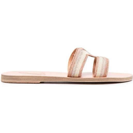 Ancient Greek Sandals sandali slides kentima - toni neutri