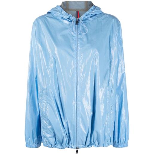 Moncler giacca con cappuccio - blu