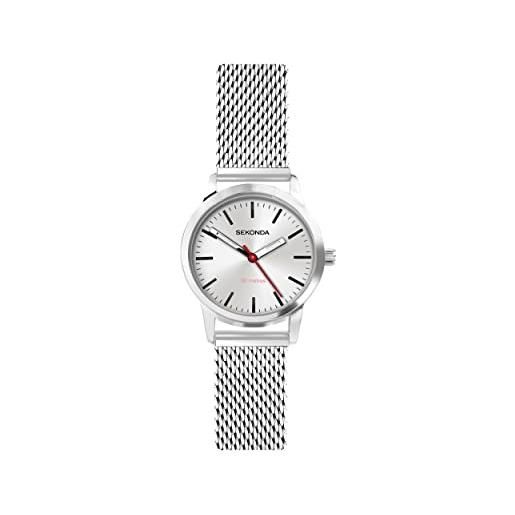 Sekonda nordic 40488 - orologio al quarzo da donna, 28 mm, con display analogico e cinturino in acciaio inossidabile