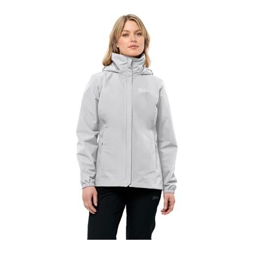 Jack Wolfskin stormy point 2l jkt w, giacca resistente alle intemperie donna, guave, xs