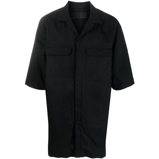 Rick Owens DRKSHDW camicia con tasche - nero