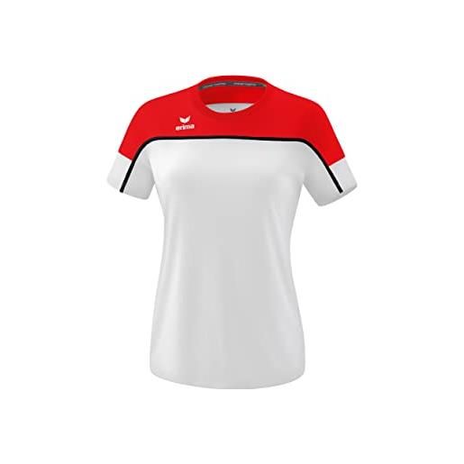 Erima „change by funzionale t-shirt, donna, bianco/rosso/nero, 34