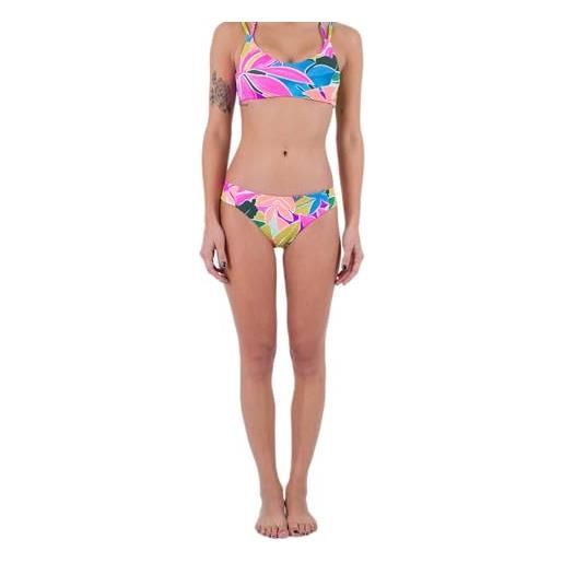 Hurley max isola full tab side bottom mutandine bikini, isla multi, s donna