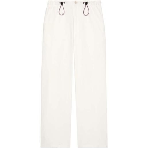 Gucci pantaloni con ricamo - bianco