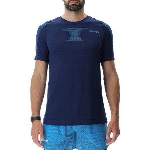 Uyn padel series smash short sleeve t-shirt blu s uomo