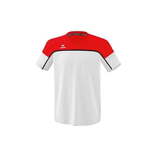 Erima „change by funzionale t-shirt, uomo, bianco/nero/rosso, s