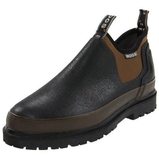 BOGS tillamook bay-pantofole impermeabili, stivali in gomma uomo, marrone braun schwarz braun, 49 eu