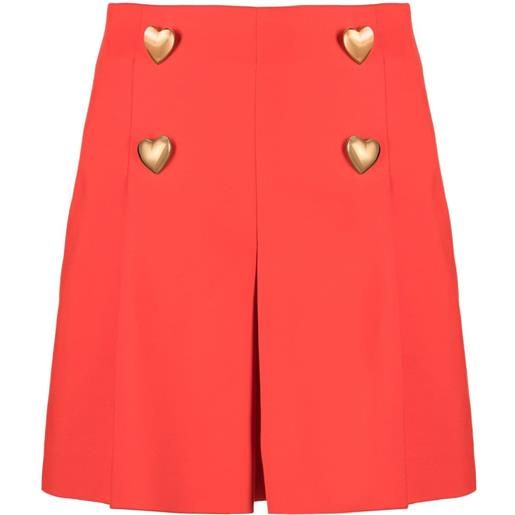 Moschino shorts con bottoni - rosso