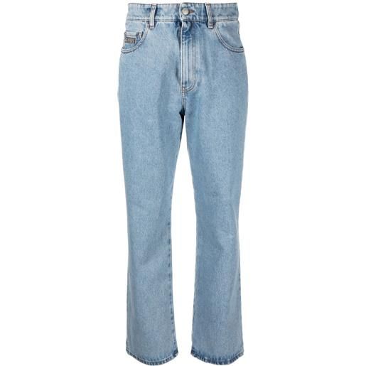 Gcds jeans a vita alta - blu