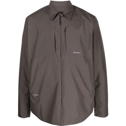 Norse Projects giacca-camicia jens gore-tex infinium 2.0 - marrone