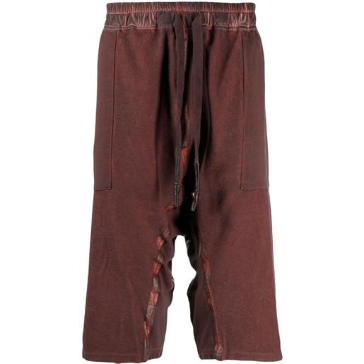 Isaac Sellam Experience shorts con dettagli lamé - rosso