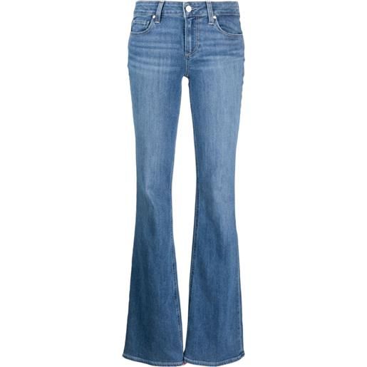 PAIGE jeans svasati a vita bassa - blu