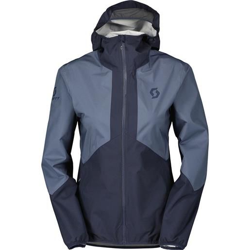 Scott explorair light dryo 2.5l full zip rain jacket blu xs donna