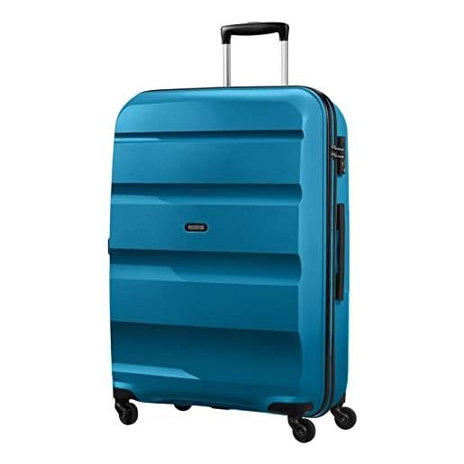 American Tourister bon air - spinner l, valigia, 75 cm, 91 l, blu (seaport blue)