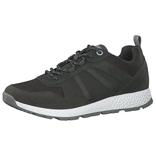 s.Oliver 5-5-13666-20, sneaker uomo, grigio (lt grey black), 40 eu
