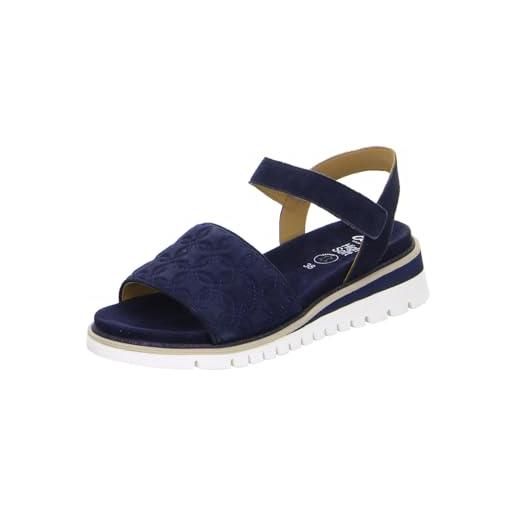 ARA Brighton, Sandali Donna, Nero, 38.5 EU Larga