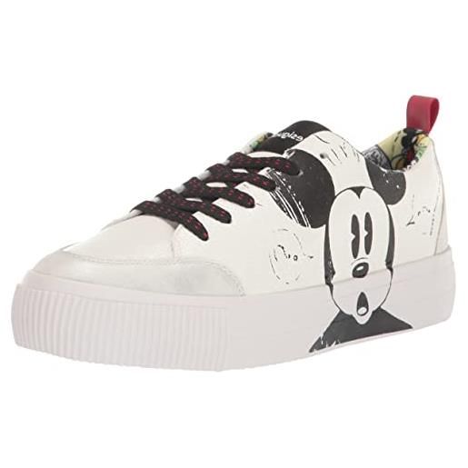 Desigual, shoes_street_mickey crac 1000 white donna, bianco, 40 eu