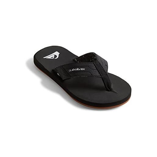 Quiksilver carver switch youth, sandali, nero e marrone, 30 eu